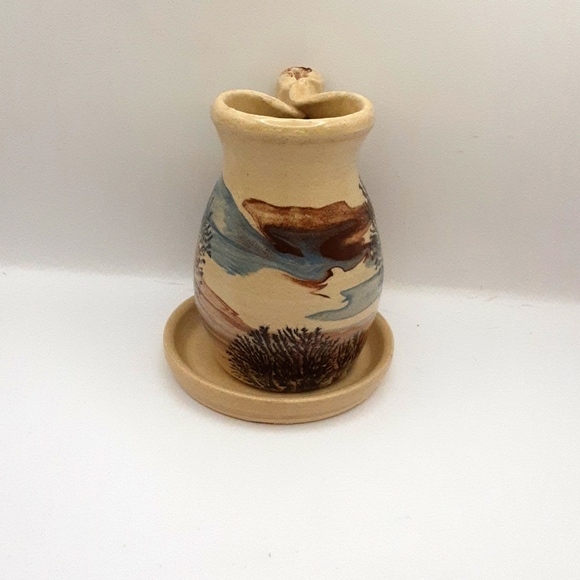 Vintage Sevierville Pottery Tree Art Genie Lamp - Picture 4 of 13